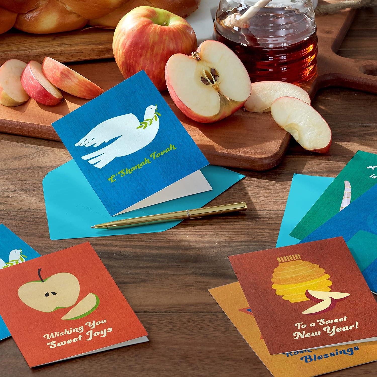 imageHallmark Tree of Life Rosh Hashanah Card Assortment Sweet Joys 36 Cards with Envelopes