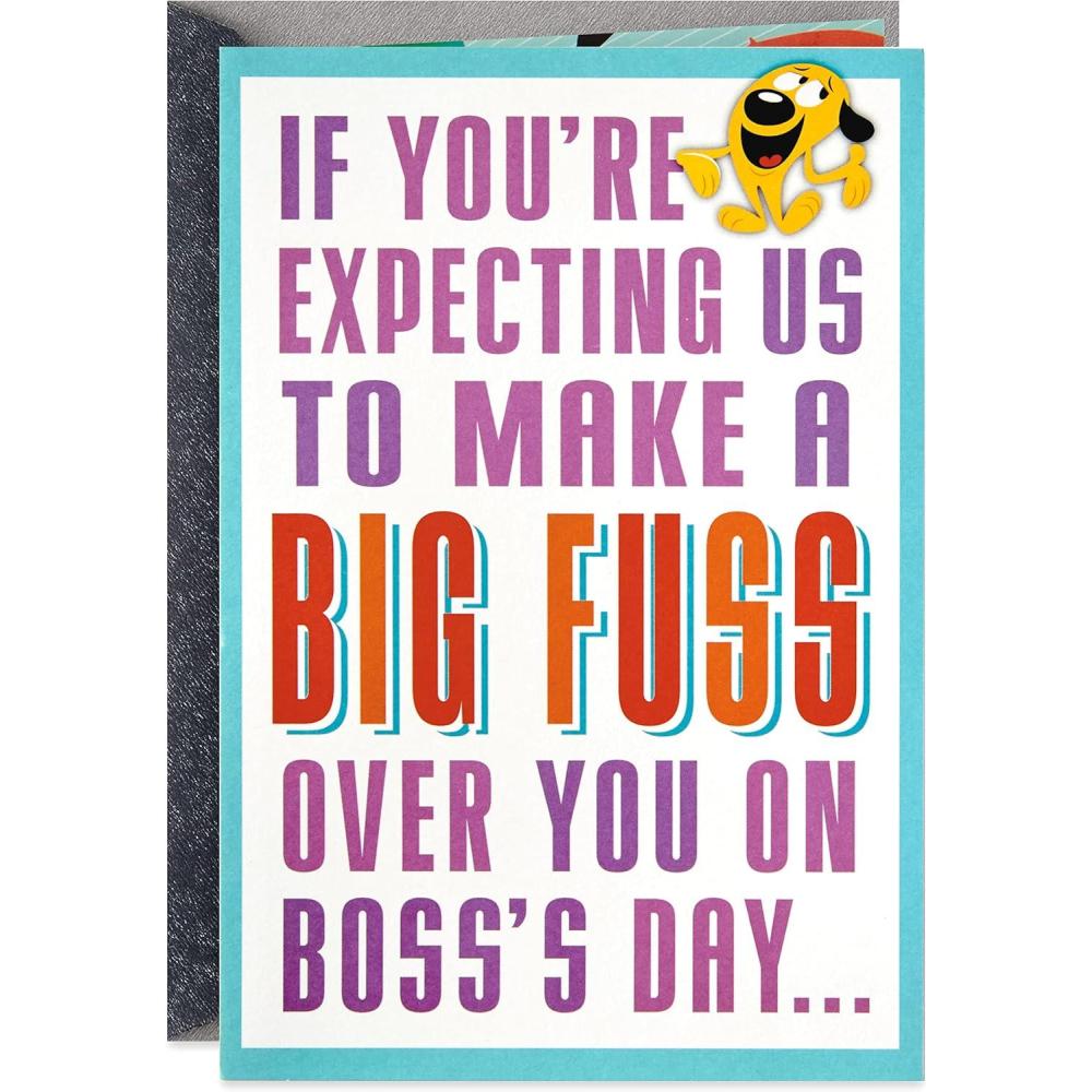 imageHallmark Bosss Day Pop Up Card from All Big FussBig Fuss From All
