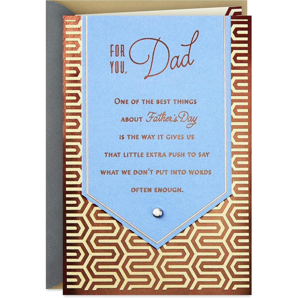 imageHallmark Fathers Day Card for Dad from Son Wonderful DadDad We Dont Often Say It