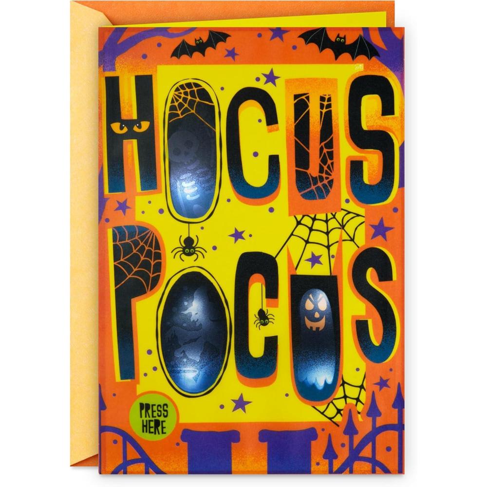 imageHallmark Halloween Card with Sound and Light Hocus Pocus