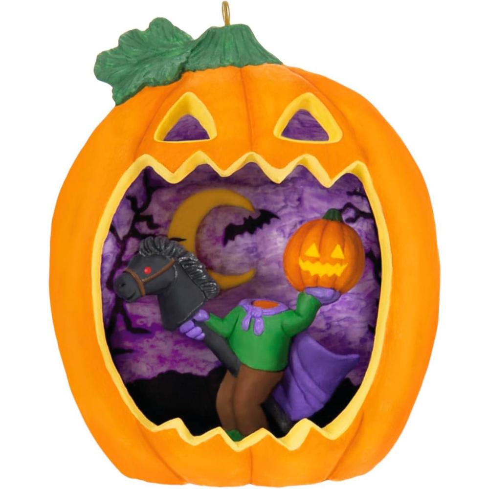 imageHallmark Keepsake Halloween Ornament 2025 Happy Halloween Devil Pumpkin Diorama2024 Happy Halloween