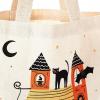 Hallmark 13″ Large Halloween Tote Bag (Haunted House) Reusable Canvas Bag for Trick or Treating, Grocery Shopping and More(Haunted House)