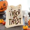 Hallmark 13″ Large Halloween Tote Bag (Haunted House) Reusable Canvas Bag for Trick or Treating, Grocery Shopping and More(Trick Or Treat)