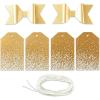 Hallmark Gift Wrapping Accessories (Gold, Silver, White) 6 Shiny Bows, 12 Gift Tags, 9 Yards of Twine for Birthdays, Christmas, Hanukkah, Valentine’s Day, Weddings, Baby Showers