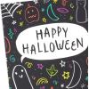 Hallmark Halloween Cards Assortment, Vintage Halloween (16 Cards and Envelopes)(Ghost and Stars)
