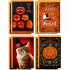 Hallmark Halloween Cards Assortment, Wicked Cat and Pumpkins (8 Cards with Envelopes)(Wicked Cat and Pumpkins)
