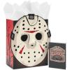 Hallmark Halloween Friday the 13th Gift Bag with Tissue Paper and Greeting Card (Jason Mask, Welcome to Camp Crystal Lake)