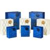 Hallmark Holiday Gift Bags Assorted Sizes (8 Bags: 3 Small 6″, 3 Medium 9″, 2 Large 13″) Navy Blue and Gold Dots, Diamonds and Starry Snowflakes for Christmas, Hanukkah, Weddings, Graduations and More, Navy and Gold, Hanukkah (0005XGB1405)