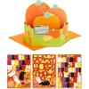 Hallmark Paper Wonder Halloween Pop Up Card with Music and Motion (Flying Witch)(DIY Pop Up with Sticker Sheers  Pumpkin Patch)