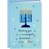 Hallmark Tree of Life Hanukkah Boxed Cards (16 Cards and Envelopes) Modern Menorah(Modern Menorah Hanukkah Cards)