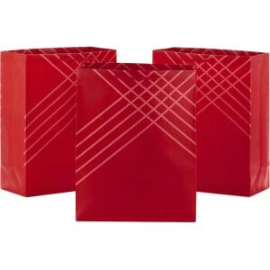 Hallmark 14″ Extra Large Blue Gift Bag Bundle (Pack of 3) for Birthdays, Graduations, Father’s Day, Baby Showers, Bridal Showers(Red)
