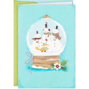 Hallmark Boxed Christmas Cards, Snowmen Snow Globe (16 Cards and 17 Envelopes)(Snowmen Snow Globe Holiday Cards)