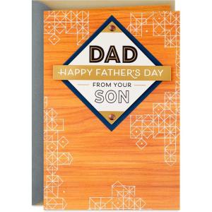 Hallmark Fathers Day Card for Dad from Son (Wonderful Dad)(Dad from Son)