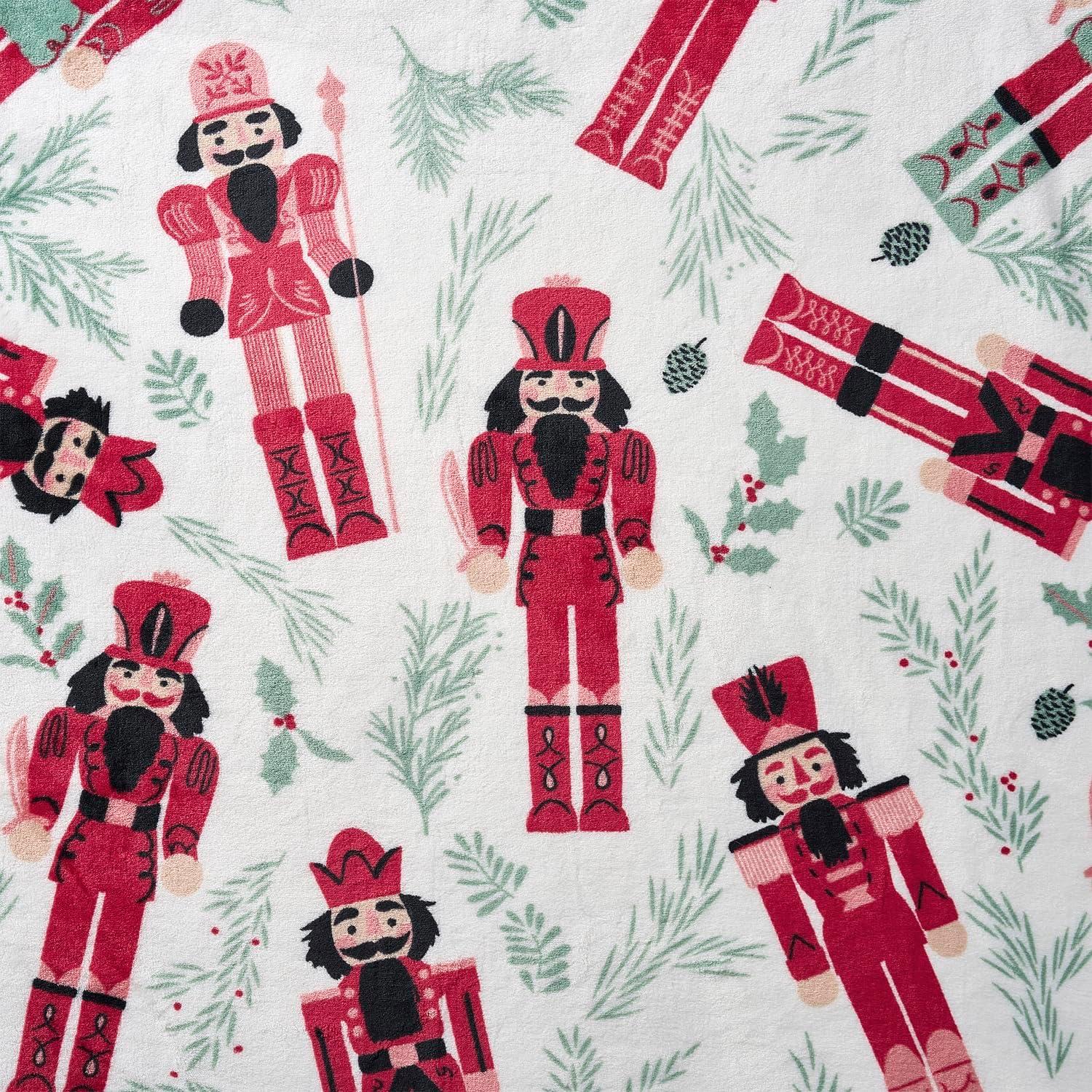 imageHallmark Blanket Soft Plush Oversized Throw Blanket for Couch or Bed for YearRound Use Fade ampamp Pill Resistant Cozy Christmas RedGreen 50quot x 70quot