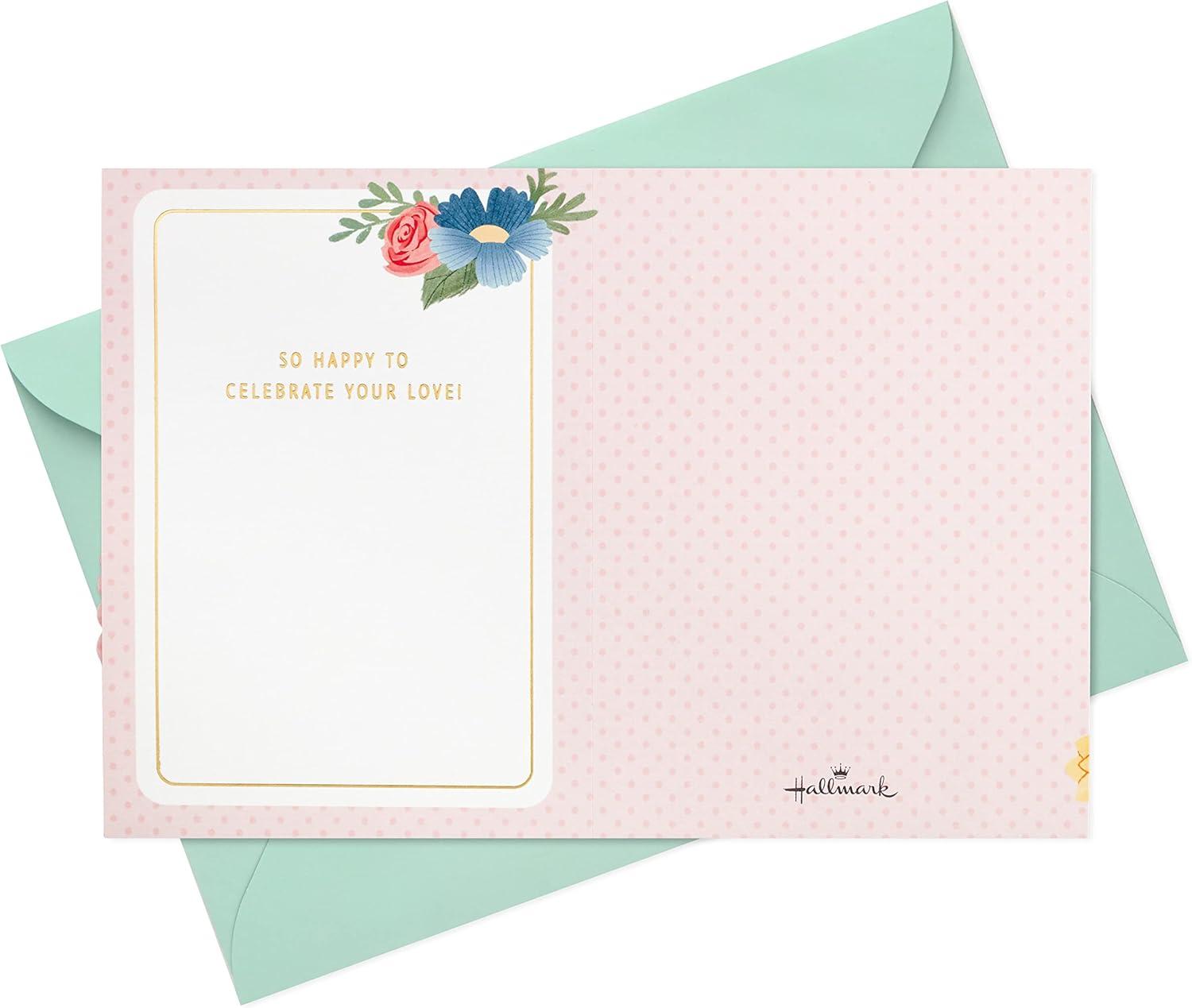 imageHallmark Paper Wonder Pop Up Wedding Card Engagement Card Bridal Shower Card CongratsCongrats