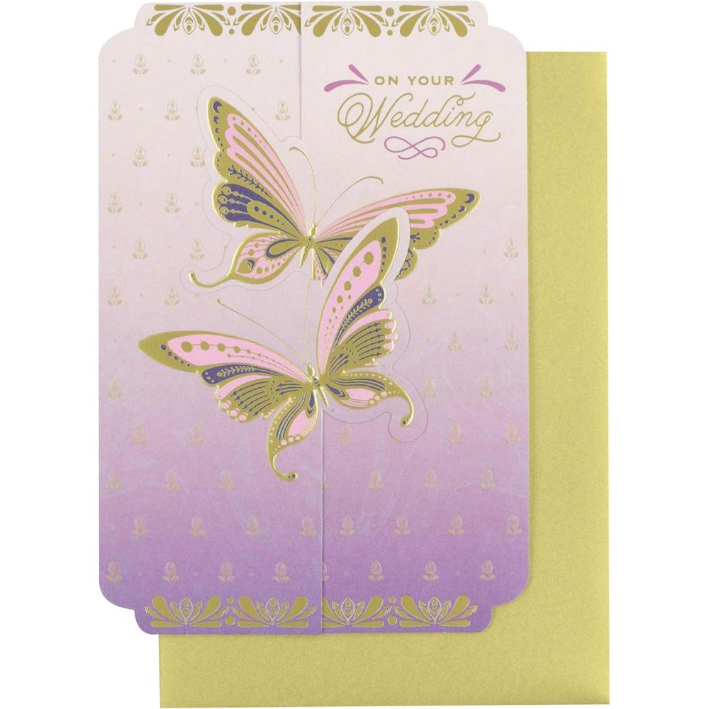 imageHallmark Golden Thread Wedding Card Butterflies