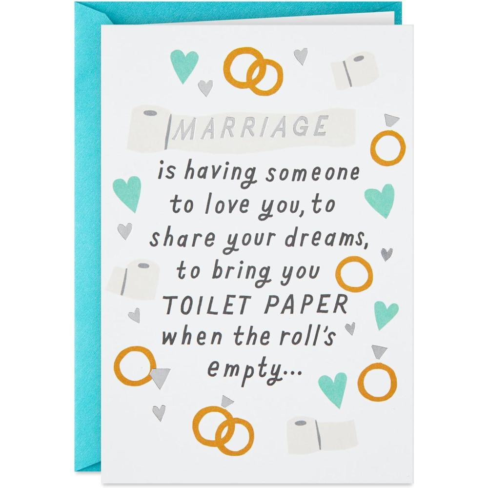 imageHallmark Shoebox Funny Wedding Congratulations Card Wedding Vows