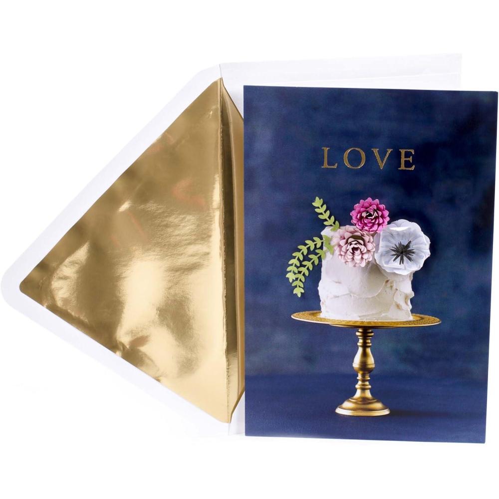 imageHallmark Signature Wedding Card Bridal Shower Card Engagement Card Ever AfterNavy Blue