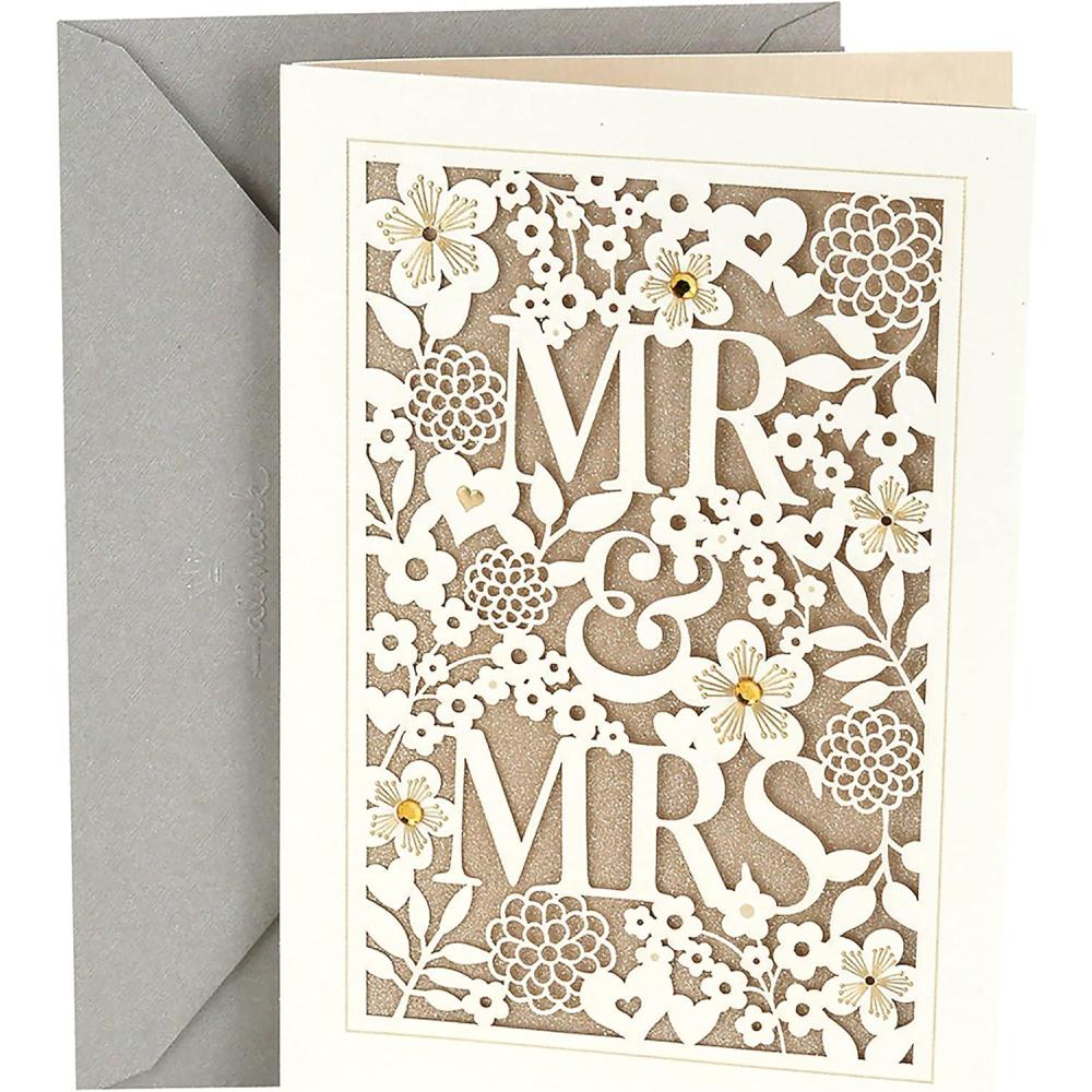 imageHallmark Wedding Card Mr ampamp MrsWedding Card