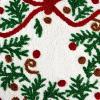 Hallmark – Bath Rug, Scallop Edge with Soft Tufted Pile, Holiday Home Decor (Christmas Wreath, 30″ Round)(Christmas Wreath)