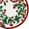 Hallmark – Bath Rug, Scallop Edge with Soft Tufted Pile, Holiday Home Decor (Christmas Wreath, 30″ Round)(Christmas Wreath)