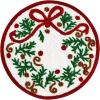 Hallmark – Bath Rug, Scallop Edge with Soft Tufted Pile, Holiday Home Decor (Christmas Wreath, 30″ Round)(Christmas Wreath)