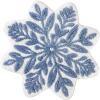 Hallmark – Bath Rug, Scallop Edge with Soft Tufted Pile, Holiday Home Decor (Christmas Wreath, 30″ Round)(Snowflake)