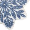 Hallmark – Bath Rug, Scallop Edge with Soft Tufted Pile, Holiday Home Decor (Christmas Wreath, 30″ Round)(Snowflake)
