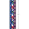 Hallmark Christmas Wrapping Paper with Cutlines on Reverse (3 Rolls: 120 Sq. Ft. Total) Winter City Scene, Rustic Snowflakes on Red, Nutcrackers with Foliage(Gold Snowflakes on Purple  Jewel-Tone Trees  Plaid Stripes)