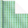 Hallmark Christmas Wrapping Paper with Cutlines on Reverse (3 Rolls: 120 Sq. Ft. Total) Winter City Scene, Rustic Snowflakes on Red, Nutcrackers with Foliage(Storybook Critters  Snowmen  Green and Blue Plaid)
