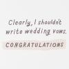 Hallmark Shoebox Funny Wedding Congratulations Card (Wedding Vows)
