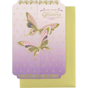 Hallmark Golden Thread Wedding Card (Butterflies)