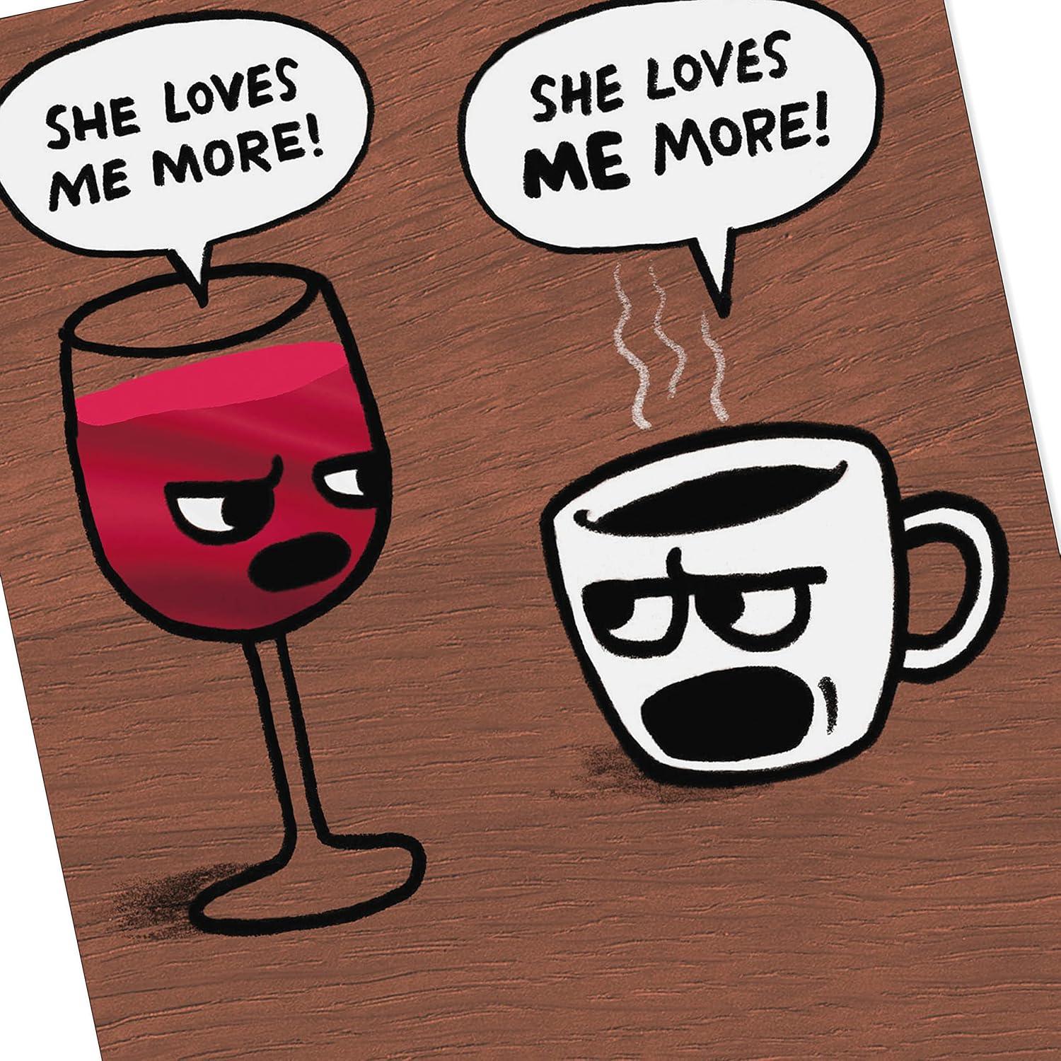 imageHallmark Shoebox Funny Birthday Card Too Old for TikTokTRex Wine and Coffee