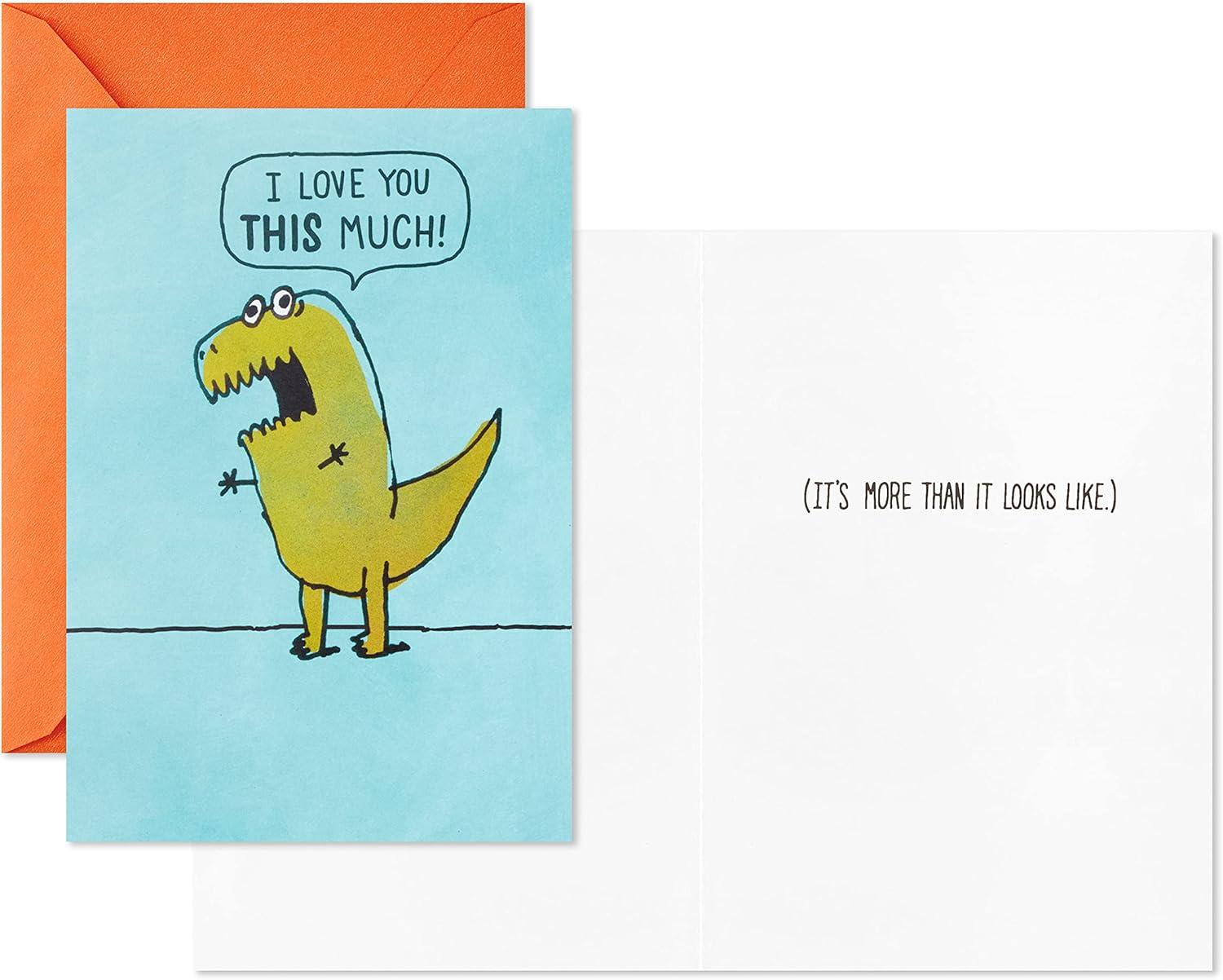 imageHallmark Shoebox Funny Birthday Card Too Old for TikTokTRex Wine and Coffee