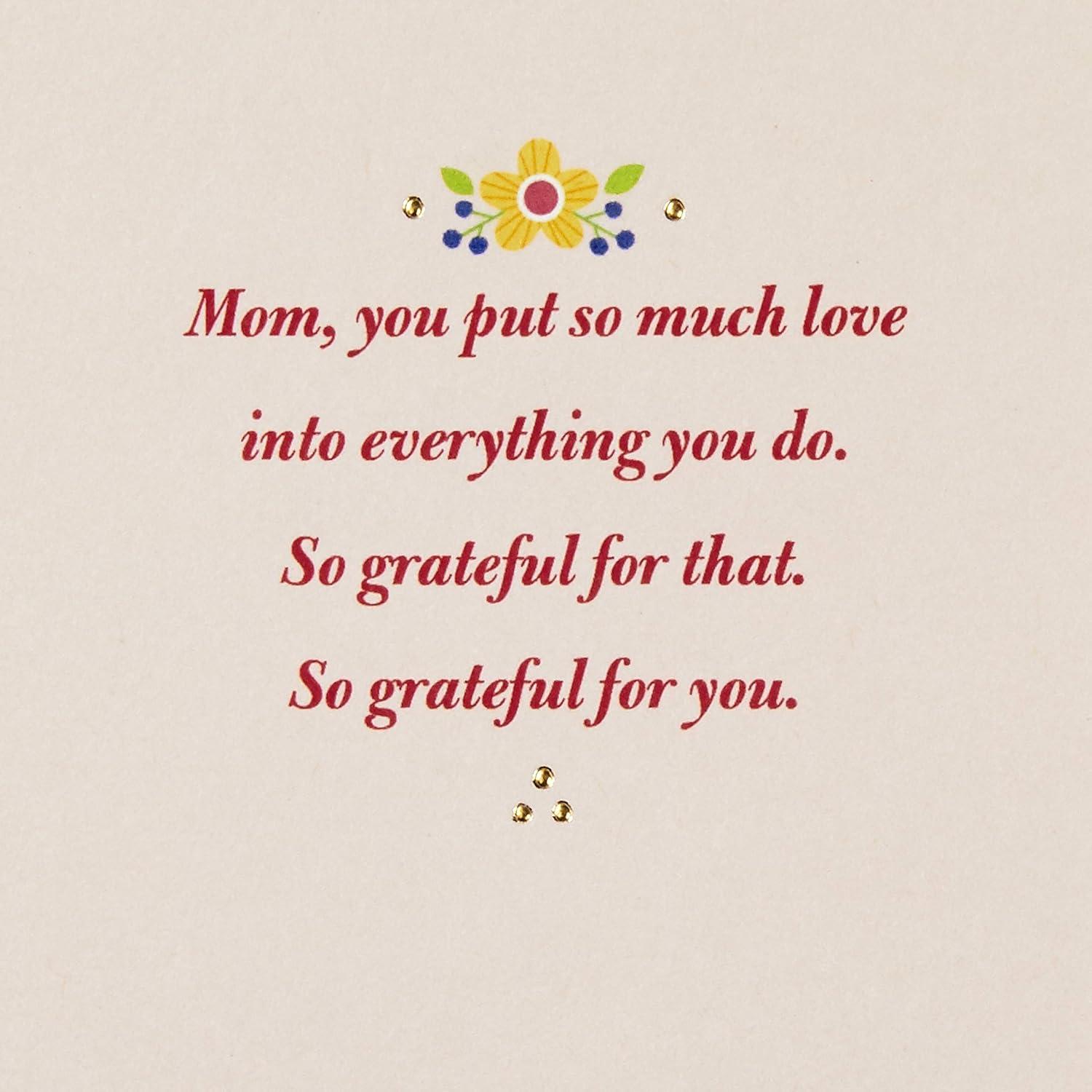 imageHallmark Birthday Card for Mom from Both or All Warm Welcoming MomGrateful for You