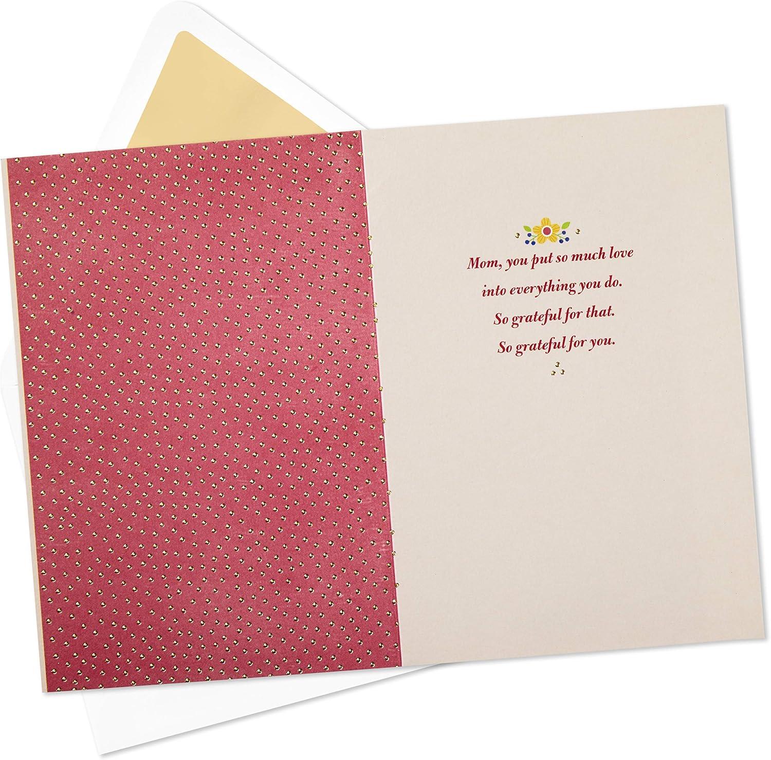 imageHallmark Birthday Card for Mom from Both or All Warm Welcoming MomGrateful for You