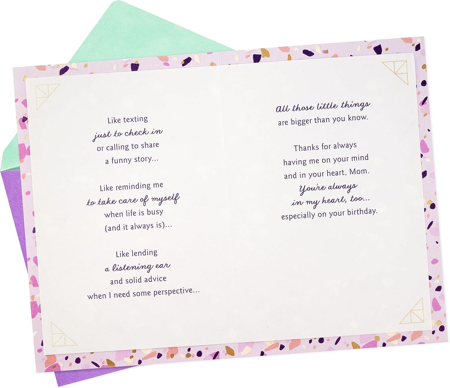 imageHallmark Birthday Card for Mom from Both or All Warm Welcoming MomLittle Things