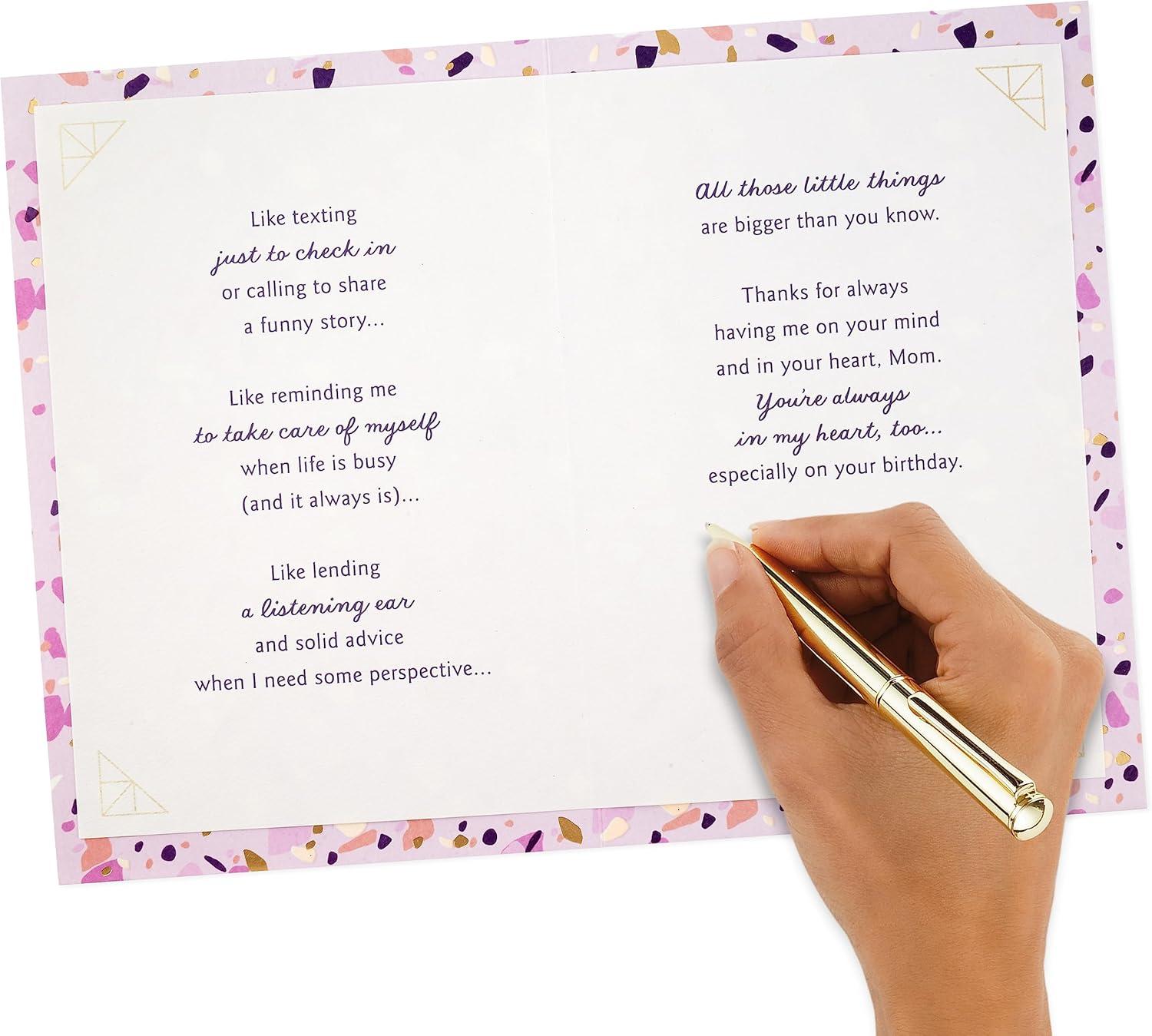 imageHallmark Birthday Card for Mom from Both or All Warm Welcoming MomLittle Things