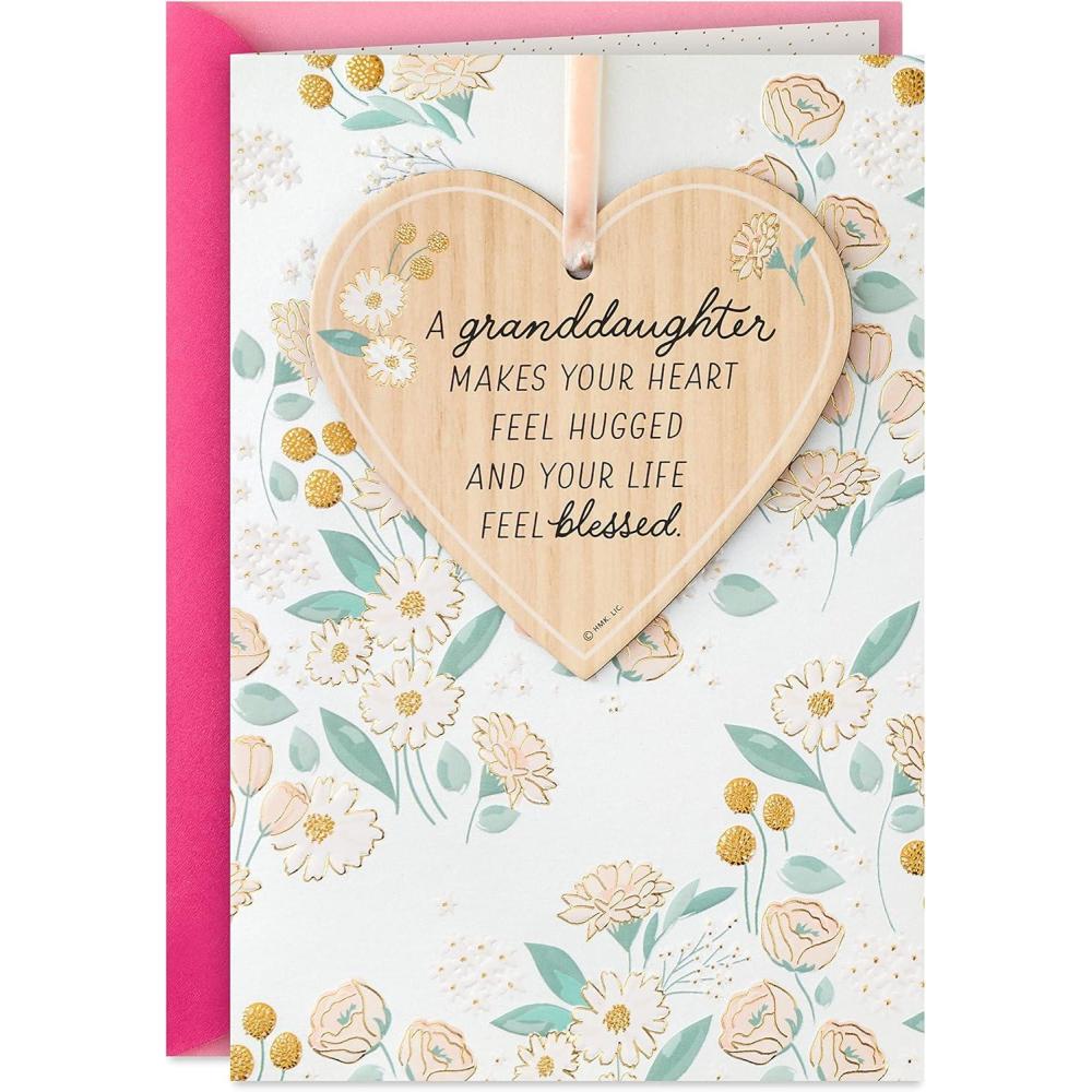 imageHallmark Birthday Card for Granddaughter Removable Heart Ornament