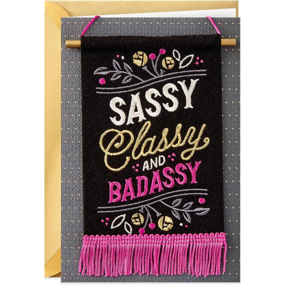 imageHallmark Signature Birthday Card for Her Sassy and Classy FlagSassy and Classy Flag