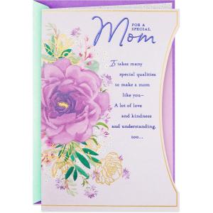 Hallmark Birthday Card for Mom (Remarkable Woman)(Purple Flower)