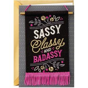 Hallmark Signature Birthday Card for Her (Sassy and Classy Flag)(Sassy and Classy Flag)