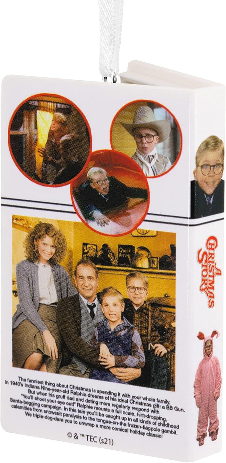 imageHallmark A Christmas Story Leg Lamp Resin Christmas Ornament 15 x 375 x 15 inchesRetro Video Cassette