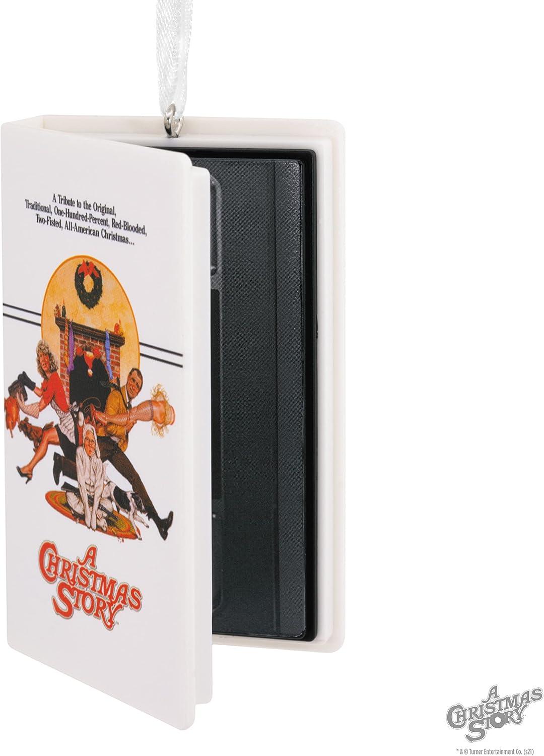 imageHallmark A Christmas Story Leg Lamp Resin Christmas Ornament 15 x 375 x 15 inchesRetro Video Cassette