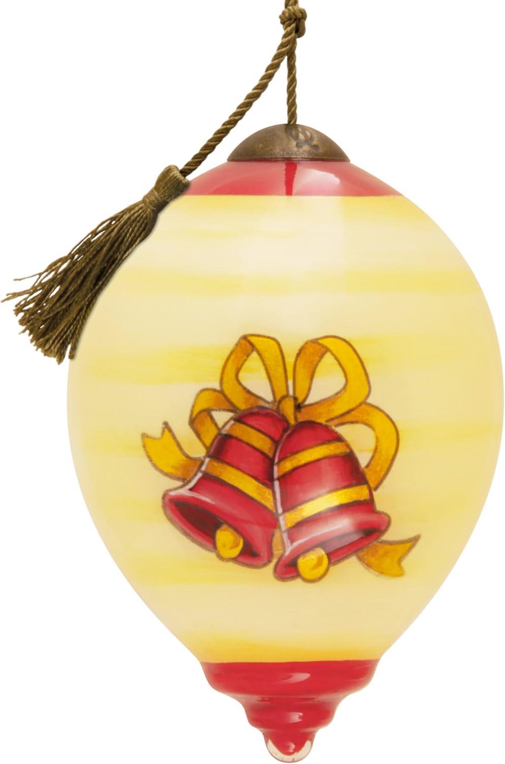 imageHallmark Disney Mickey Mouse Holding Ornament Christmas OrnamentHand Painted Glass