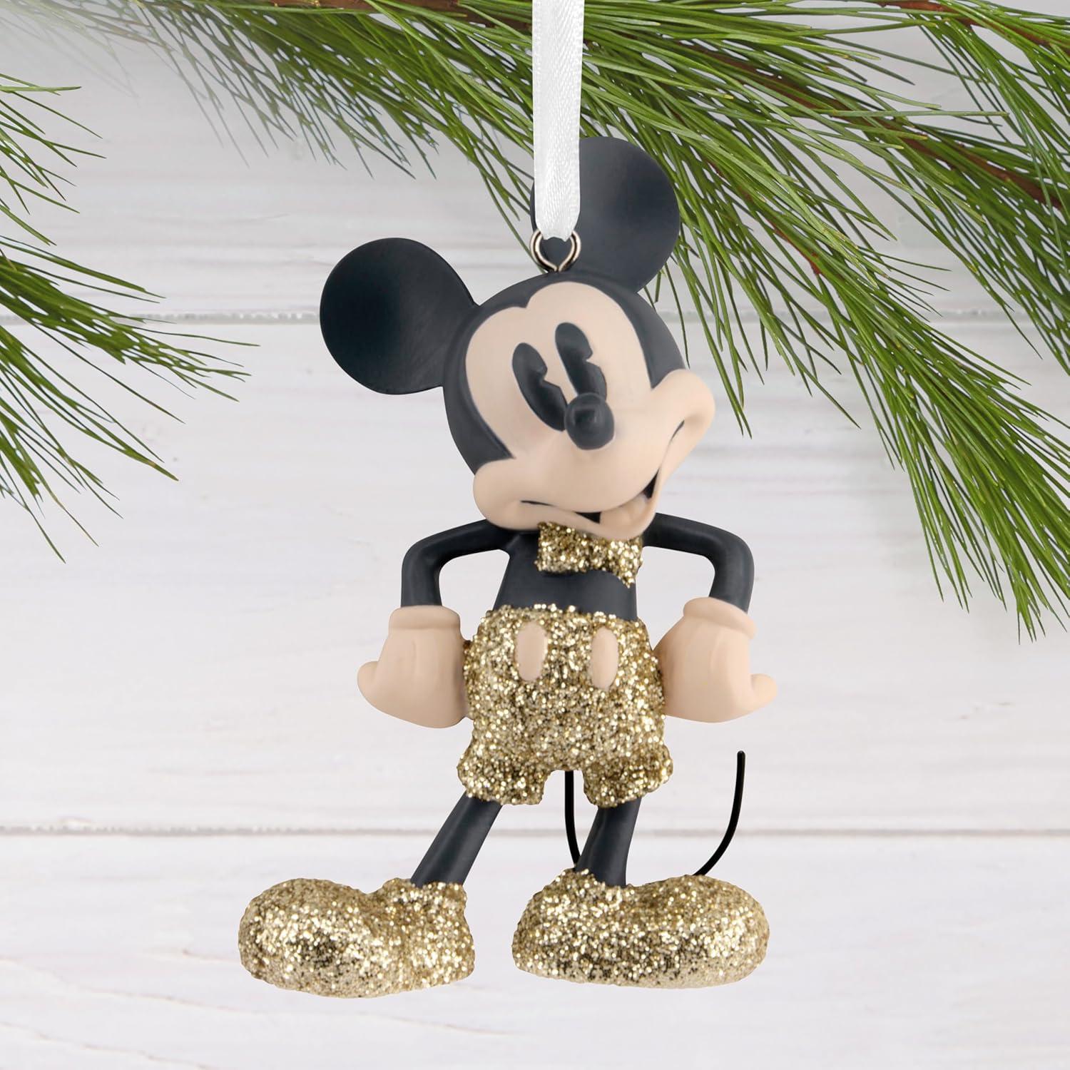imageHallmark Disney Mickey Mouse Sparkling Christmas Ornament Gifts for Disney Fans