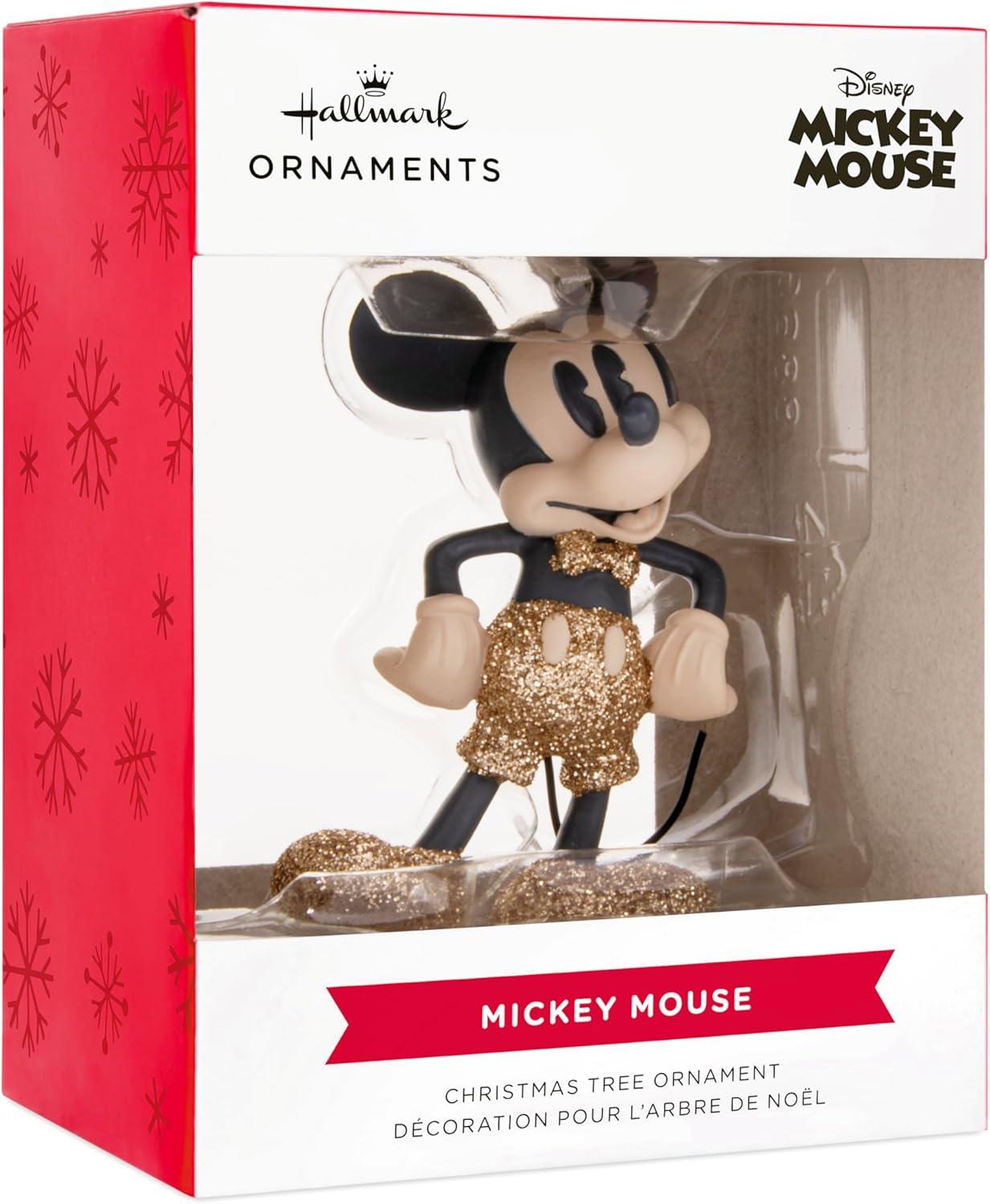 imageHallmark Disney Mickey Mouse Sparkling Christmas Ornament Gifts for Disney Fans