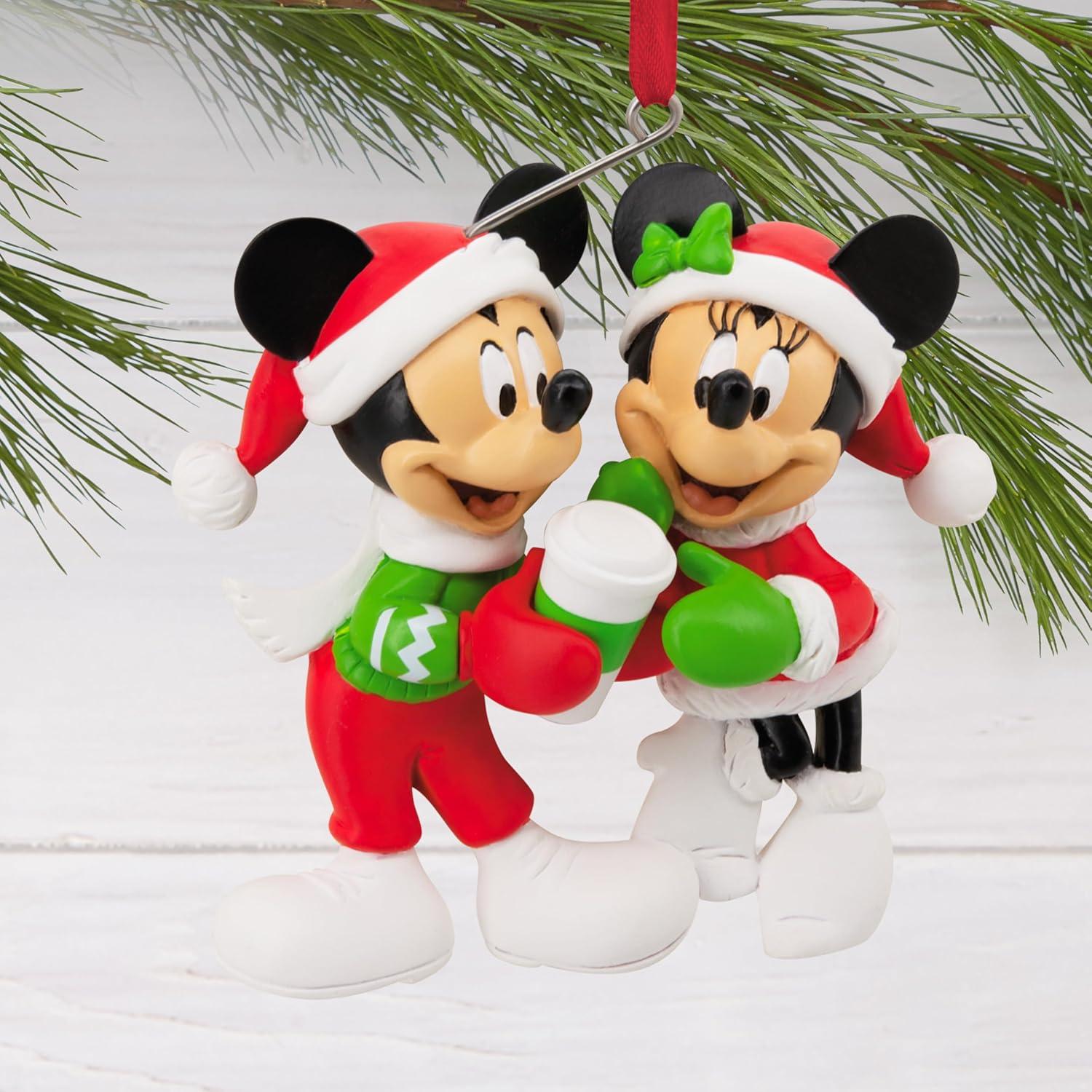 imageHallmark Disney Mickey and Minnie Sharing Cocoa Christmas Ornament Gifts for Disney Fans