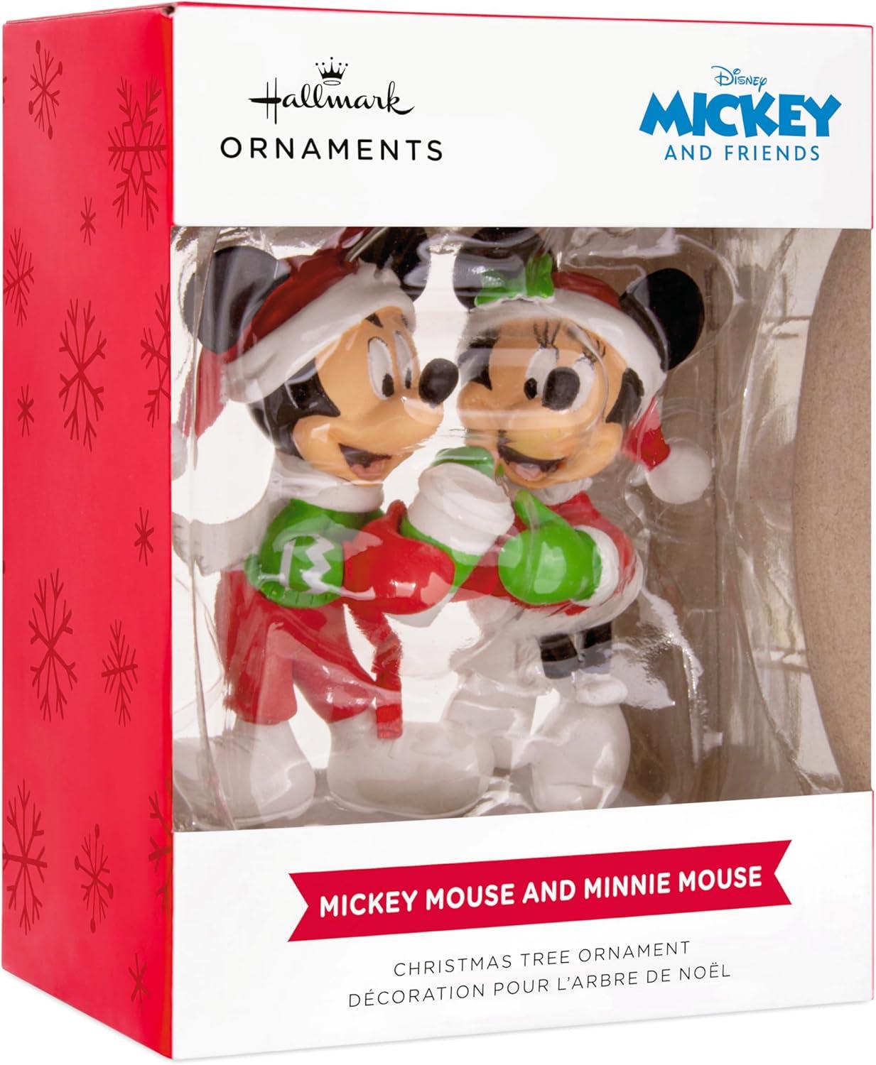 imageHallmark Disney Mickey and Minnie Sharing Cocoa Christmas Ornament Gifts for Disney Fans