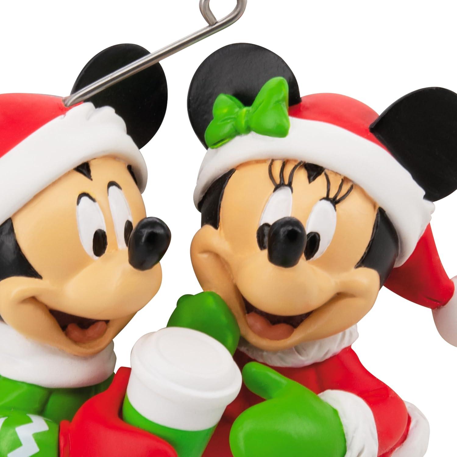 imageHallmark Disney Mickey and Minnie Sharing Cocoa Christmas Ornament Gifts for Disney Fans